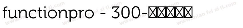 functionpro - 300字体转换